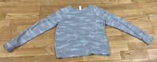 Girl's Athleta Gray Camo Pullover Sweatshirt Size 8-10 GUC