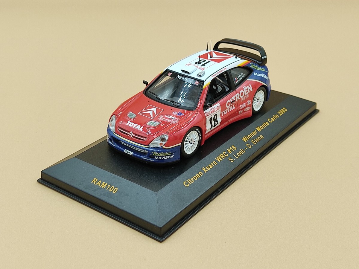 ミニカー ixo CITROEN XSARA WRC#21 S.Loeb-D.Elena AUTOart 1:18 Scale Citroen Xsara Wrc 2004'S.Loeb/D.Elena