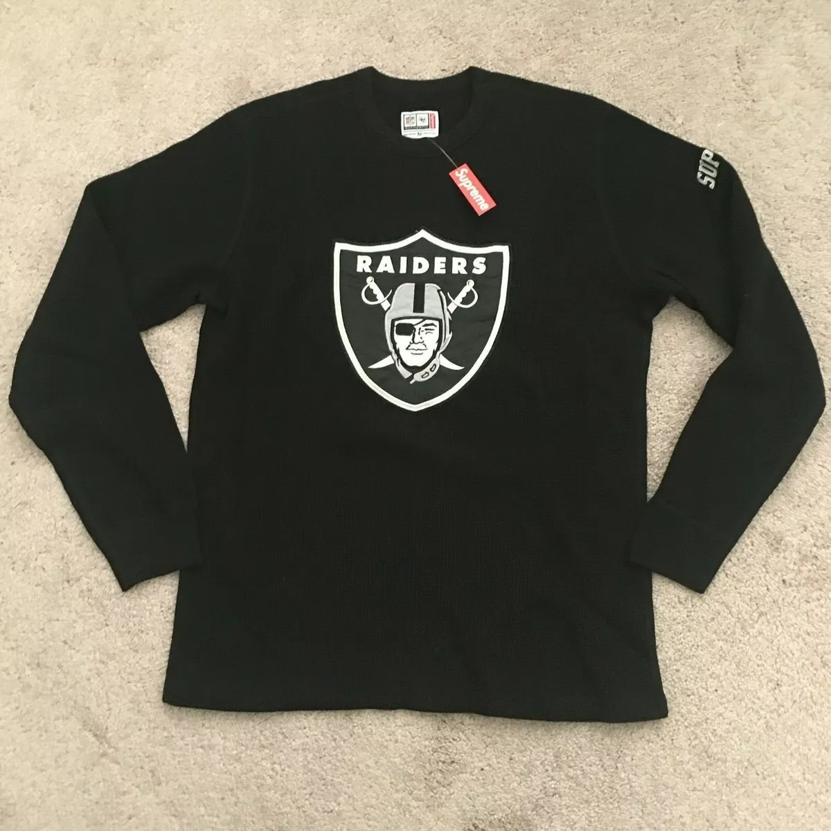 47 Brand Las Vegas Raiders Long Sleeve Tee - Black - Small