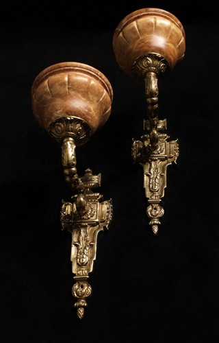 High Quality Alabaster Wall Sconces - Picture 2 of 10