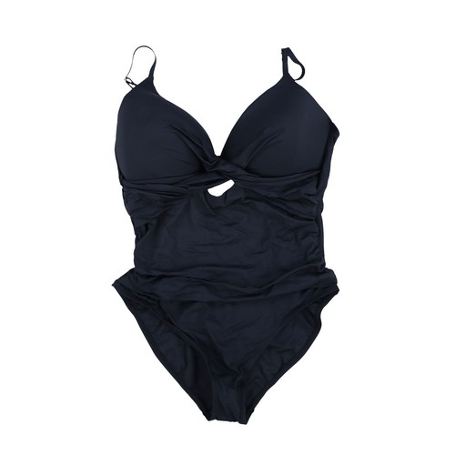 La Blanca Women's OnePiece Bathing Suit TwistFront Adjustable Keyhole