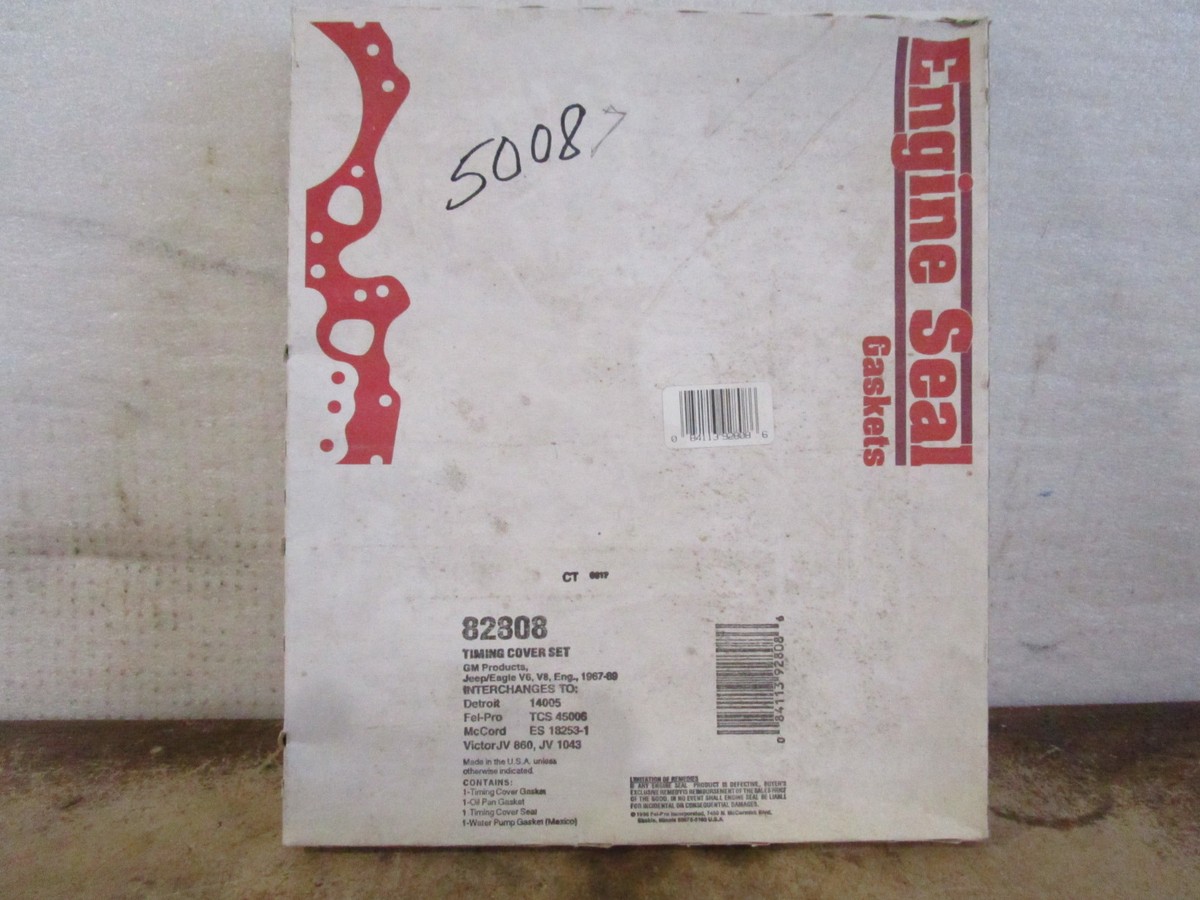 Engine Seal 82808 Engine Timing Cover Gasket Set 67-89 Jeep 70-74 Buick 350 cid Engine Seal 82808 Engine Timing Cover Gasket Set 67-89 Jeep 70-74 Buick 350 cid