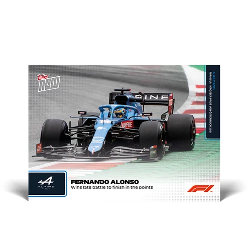 2021 Topps Now Formula 1 - Card 31 - Fernando Alonso - Alpine F1 Team