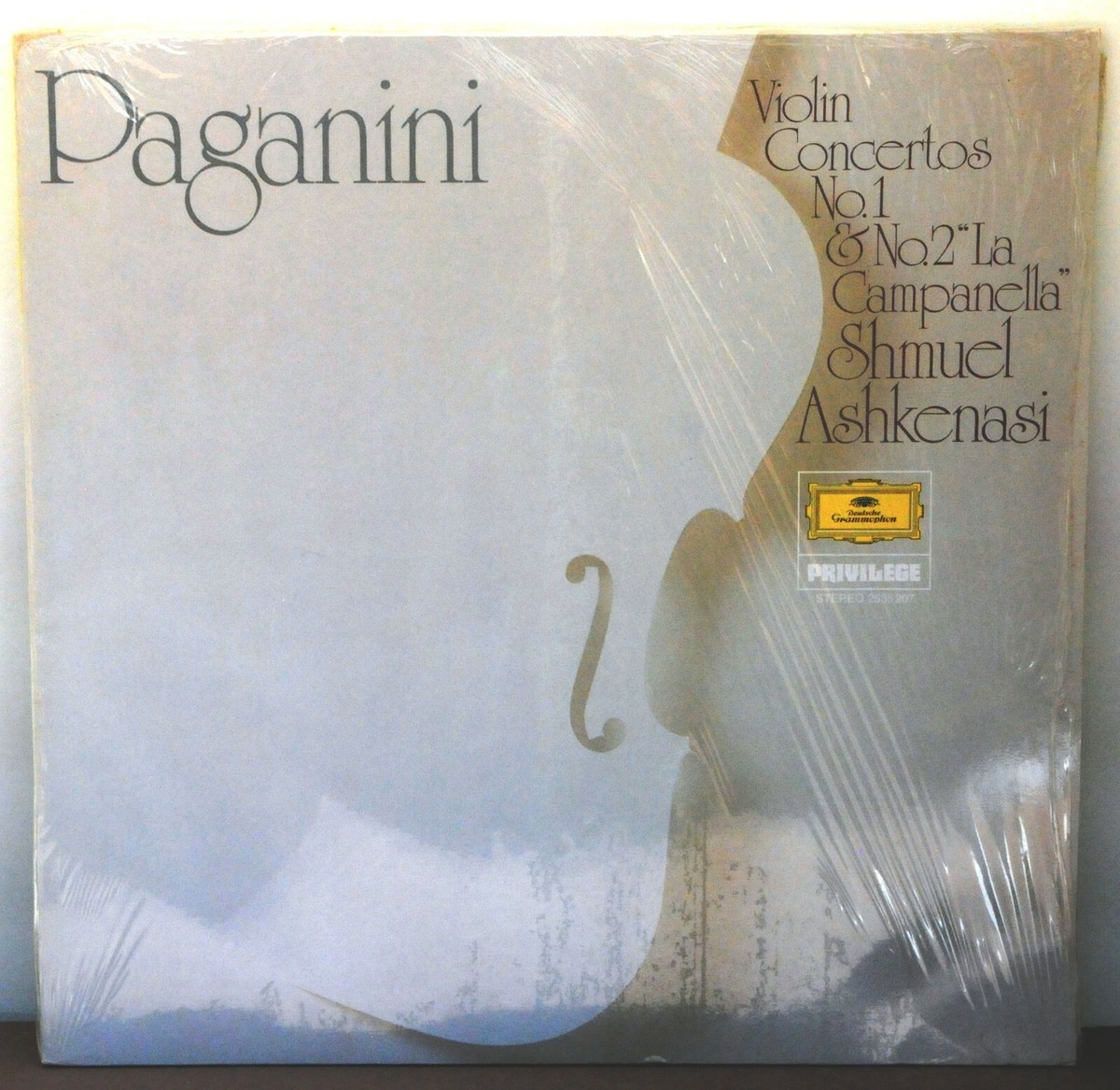 Paganini Violin Concertos Nos. 1 & 2 ASHKENASI 1976 DGG 2535207 NM