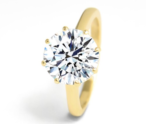 Diamant Damen Ring in 585 Gold; 4,01ct Brillant, VS1; inklusive IGI Zertifikat! - Bild 6 von 11