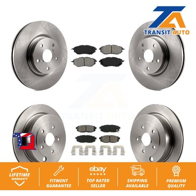 Disc Brake Rotors And Semi-Metallic Pads Front Rear Kit For Subaru Tribeca B9
