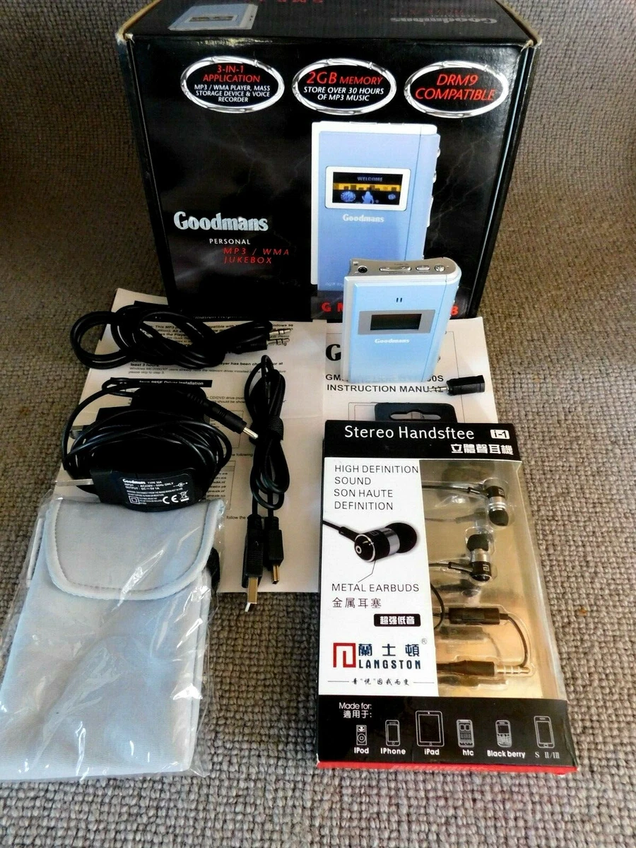 Goodmans GMP 32000B MP3 WMA Jukebox In A1 Condition Boxed Complete
