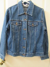 VTG Bill Blass Denim Jeans Womens Jacket Size S 100 Cotton EUC