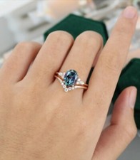 Vintage Style Alexandrite Ring - Filigree Setting - Sterling Silver Jewelry Gift