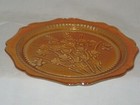 Vintage Carnival Glass, Iridescent, 9.5” Serving Plate, Jeanette Iris Pattern — photo 5