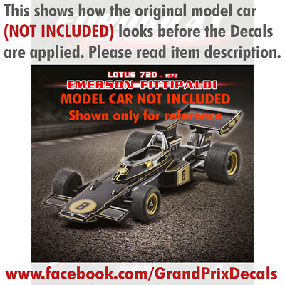 F1 Collection LOTUS 72D John Player Special 1972 water slide