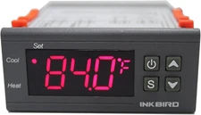 Dual Stage DV 12V Digital Temperature Controller Fahrenheit Thermostat Heating a