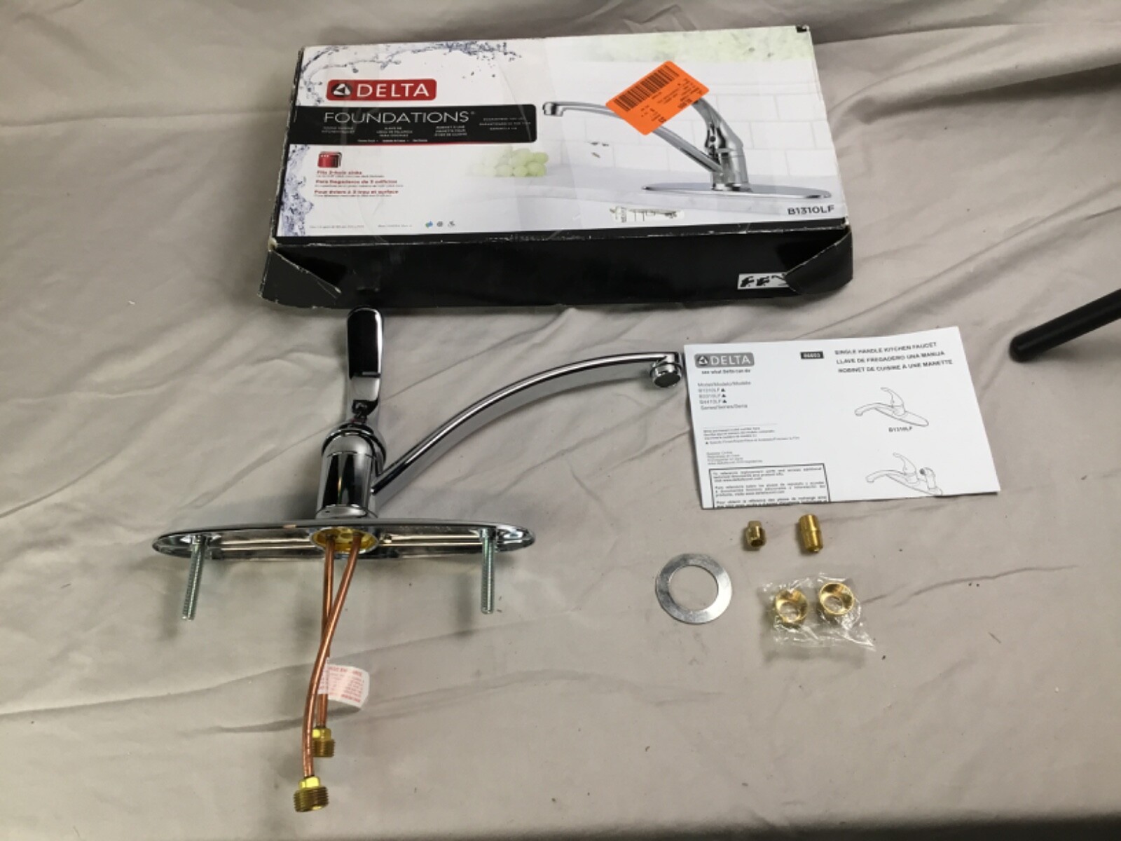 Delta Foundations B1310LF SingleHandle Kitchen Faucet in Chrome