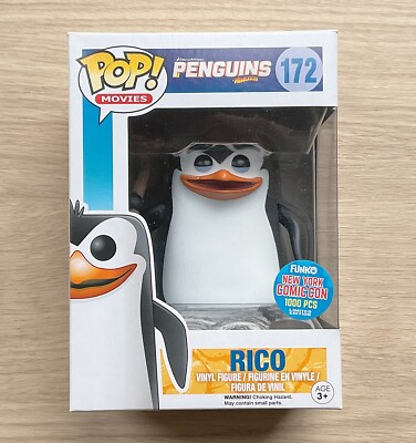Funko Pop Pinguine Rico NYCC #172 (Boxschaden) + kostenloser Schutz
