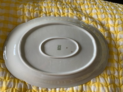 Vintage Wawel 13" X 9" Oval Platter In The Sheraton Rose Pattern, Made In Poland - Picture 6 of 6