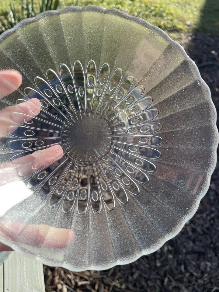 Libbey Glass Boquet Clear Dinnerware Set of 8 Plates Bowls - Image 2 of 4