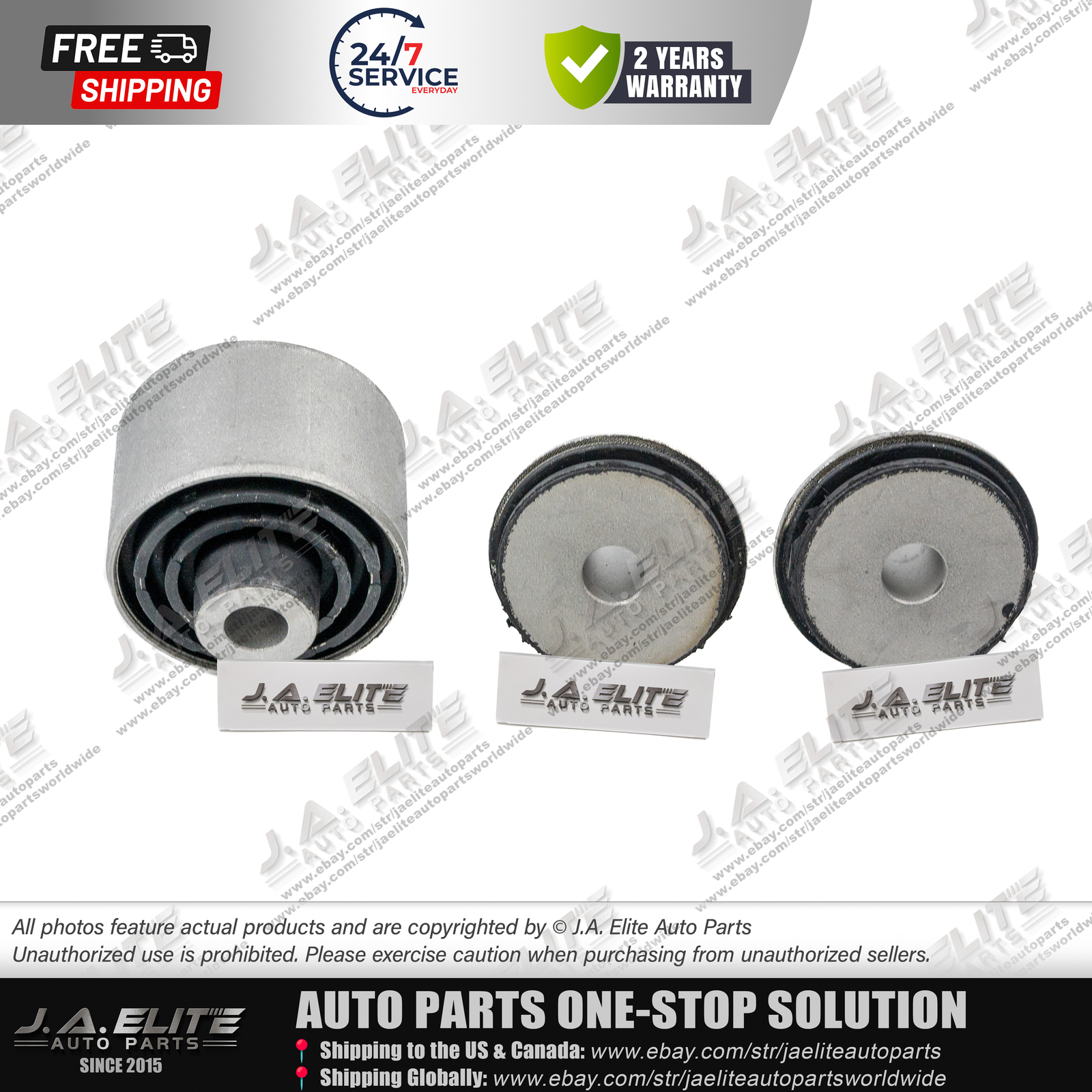 3pcs Trailing Arm Bushing for Bentley Continental GT Flying Spur, OEM:4E0511511G