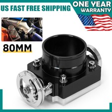 80mm Universal Throttle Body For 3 Inch Intake Manifold Aluminum Billet Cnc New