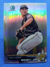 2017 Bowman Chrome mini YEUDY GARCIA REFRACTOR card PITTSBURGH PIRATES #BCP34