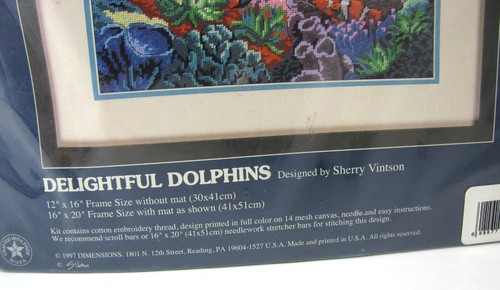 Dimensions Sunset Three Praying Angels Needlepoint Kit #12135 1998 xmas Vintage - Picture 4 of 4