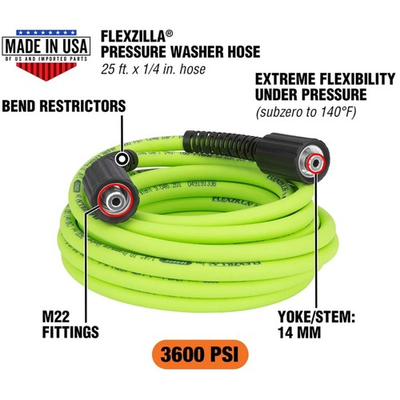 #ad #ad High Pressure Washer Hose 1 4quot; x 25 Ft No Kink 3600 PSI $118.99