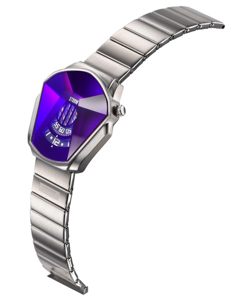 Reloj Hombre Storm Darth con Esfera Azul y Correa Plateada 47001/B Foto 2 de 4