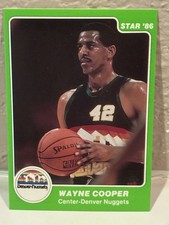 1985-86 Star Wayne Cooper #51 Denver Nuggets NRMT D