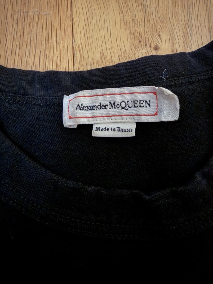 Alexander McQueen Skull Graphic Black Cotton Jersey Men's Regular