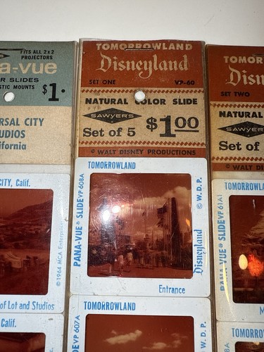 VTG Sawyers Pana-Vue Slides Lot - 7 Packs - Disneyland, Hollywood, Zion Park - Picture 3 of 8