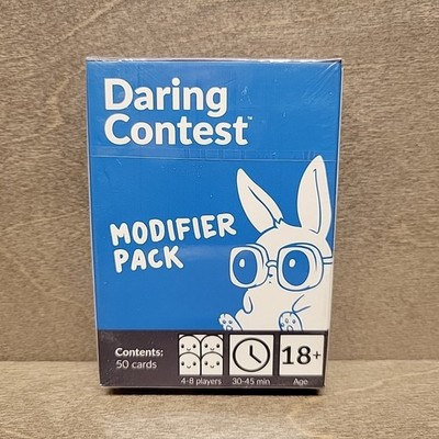 Daring Contest Party Game Modifier Expansion Pack 50 Cards Ages 18+ Dare Cards