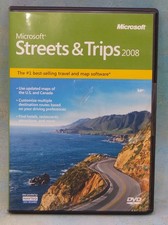 Microsoft Streets  Trips 2008 - DVD-ROM Travel  Map Software NAVTEQ