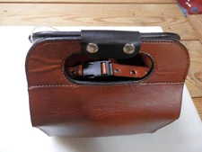 Shotgun Shell Case Carrier, New, Leather, Skeet Range Bag