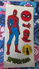 VINTAGE Puffy Stickers Spider-Man Spider man  Superhero DC Comics READ 