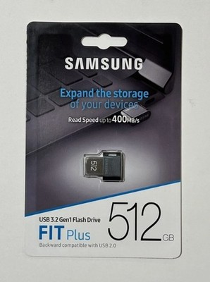 New Samsung 512GB FIT Plus USB 3.1 Gen 1 Type-A Flash Drive MUF-512AB/AM