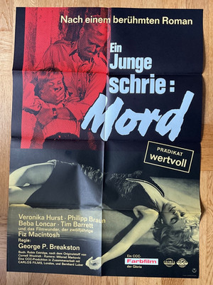 Ein Junge schrie: Mord (Kinoplakat '66) - Veronika Hurst