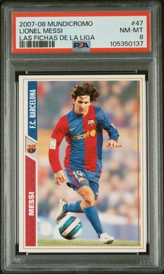 2007 Mundi Cromo Lionel Messi PSA8(メッシ) 2007 Mundi Cromo Lionel Messi Barcelona Fichas Liga Marbeled