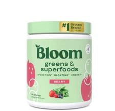 Bloom Nutrition Greens & Superfoods Powder, Berry 9.26 oz. EXP: 10/25