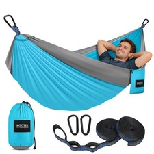 Camping Hammock 400 lbs Capacity, Portable Hammocks with Tree Straps  Attach...
