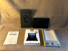Zagg Keys iPad 1 Mini BLACK Full Keys Bluetooth 7" Keyboard Case Stand Cover