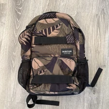 Burton Treble Yell 21L Snowboard Backpack Martini Olive Woodcut Palm