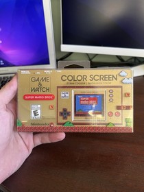 Nintendo Super Mario Bros Color Screen Game And Watch With Box