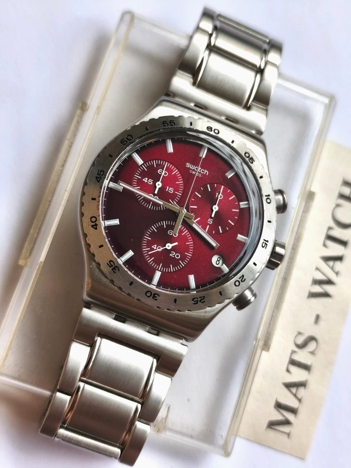 SWATCH+IRONY NEW CHRONO+YVS499G PURPLE IRONY+NEU/NEW - Bild 2 von 3
