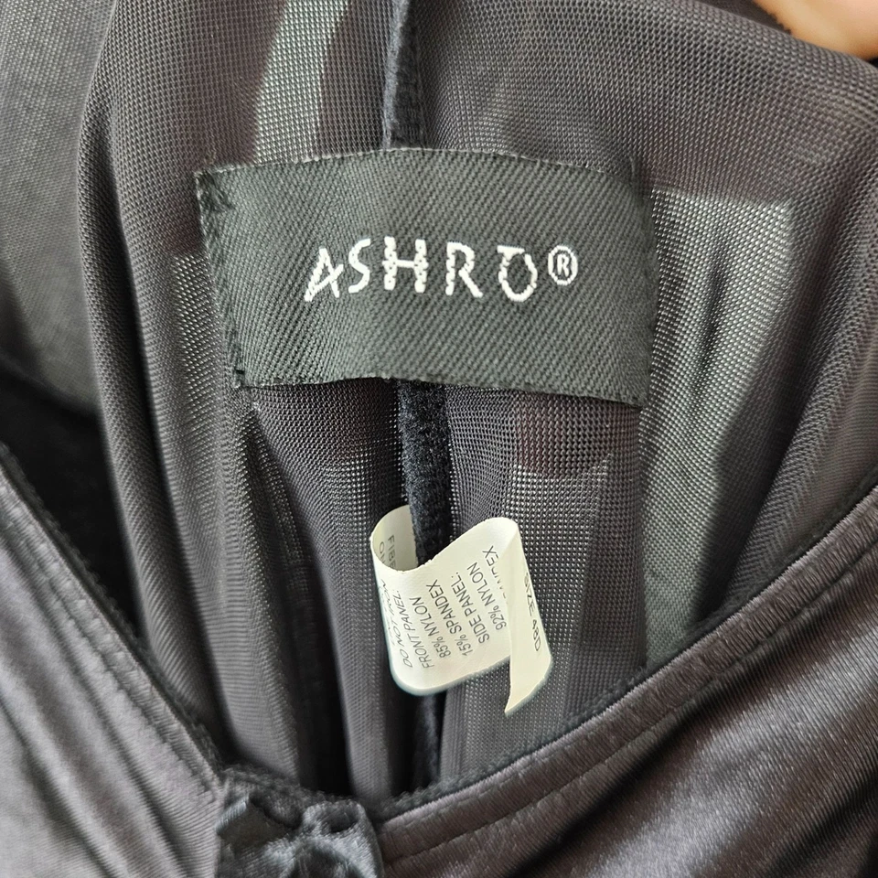 Vestido sin mangas Ashro negro para mujer talla 48D estilo 627729 elegante de noche Foto 4 de 4