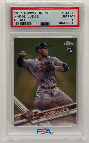 2017 Topps Chrome Update Aaron Judge #HMT40 RC New York Yankees PSA 10