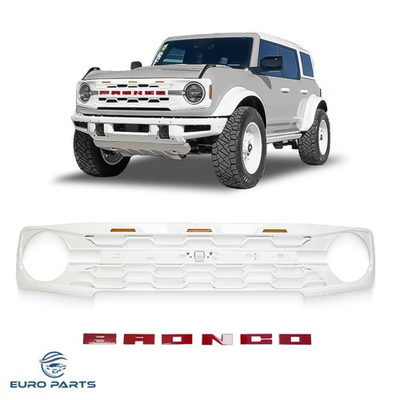 #ad 2021 Bronco Ford Parts Heritage Edition Grille Grill White W 3X Ambe $199.00