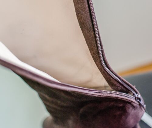 Courtney Crawford women's brown solid suede heel knee high boots size 40, 9,5 M - Picture 4 of 10