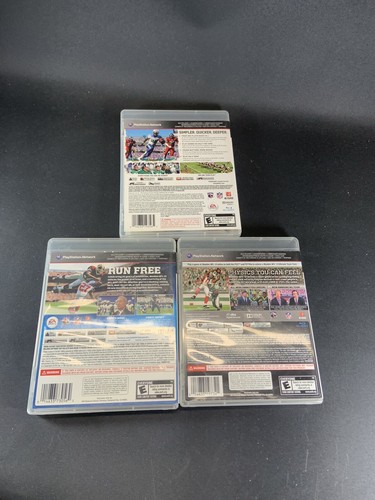 Lotto di giochi PS3 Sports 3 (Madden 11, 13 e Madden 25) Sony PlayStation 3 con manuali - Foto 3 di 4