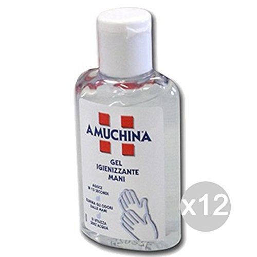 Set 12 AMUCHINA Gel Mani 80 Ml Igienizzante Cura Della Pelle - Foto 1 di 1