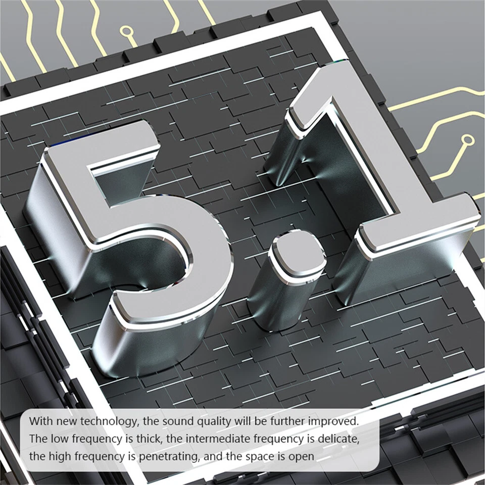 Bone Conduction Headphones Bluetooth Wireless Earbuds Headset Sports Earpieces - Image 2 of 4