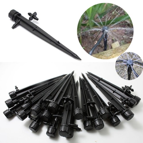 360° Adjustable Water Flow Irrigation Drippers Stake Emitter Drip